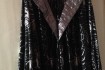 Взрослый карнавальный костюм-накидка  р.56 паук. Черная ткань спандек фото № 1