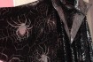 Взрослый карнавальный костюм-накидка  р.56 паук. Черная ткань спандек фото № 4