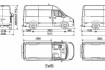 Hyundai -350 Новый цельнометаллический фургон. Габаритные размеры(ДхШ фото № 3