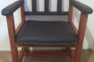 Кресло изготовлено из массива липы. Покрыта водным лаком с тонировкой фото № 1