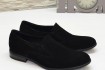 Туфли мужские классические, из натурального черного замша, размер 40, фото № 1