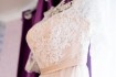 Продам нежное свадебное платье айвори-беж с прозрачными рукавами и лё фото № 2