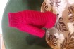 Продам очень теплый свитерок ручной работы для девочки. Цвет малиновы фото № 1
