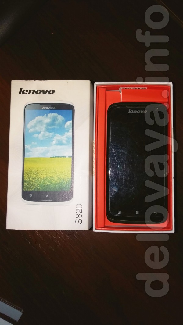 Телефон Lenovo S820 в хорошем рабочем состоянии. Цвет серый.         