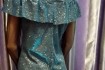 Платье из люрекса, с вставками из сеточки на плечах и рукава, новое.  фото № 2