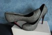 Туфли серебристые р.37-38 черно-серые с блесками. Вечерние, нарядные, фото № 3