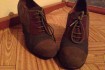 Туфли на шнурках комбинированные цвет серый, бардо. Размер 37-37,5.
 фото № 3